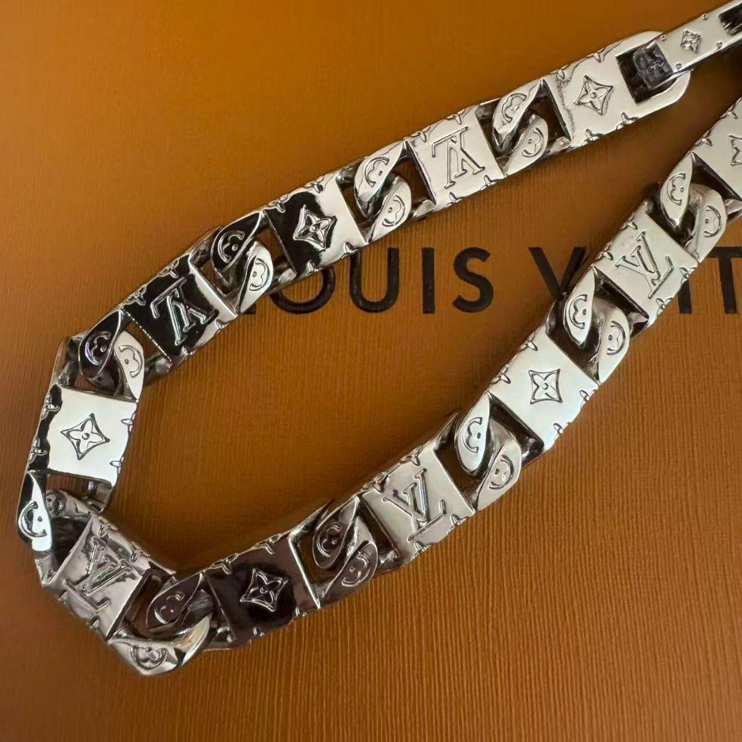 付属品完備 ブレスレット コリエチェーンモノグラム シルバー