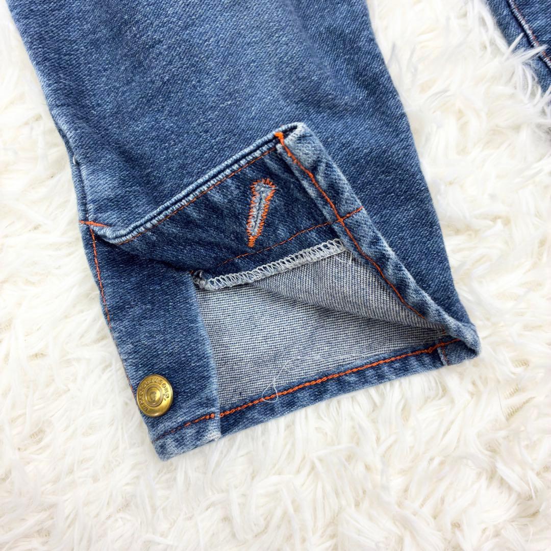 美品　メルシーボークー　後ろ前パンツ　サルエルパンツ　スウェットデニム　3