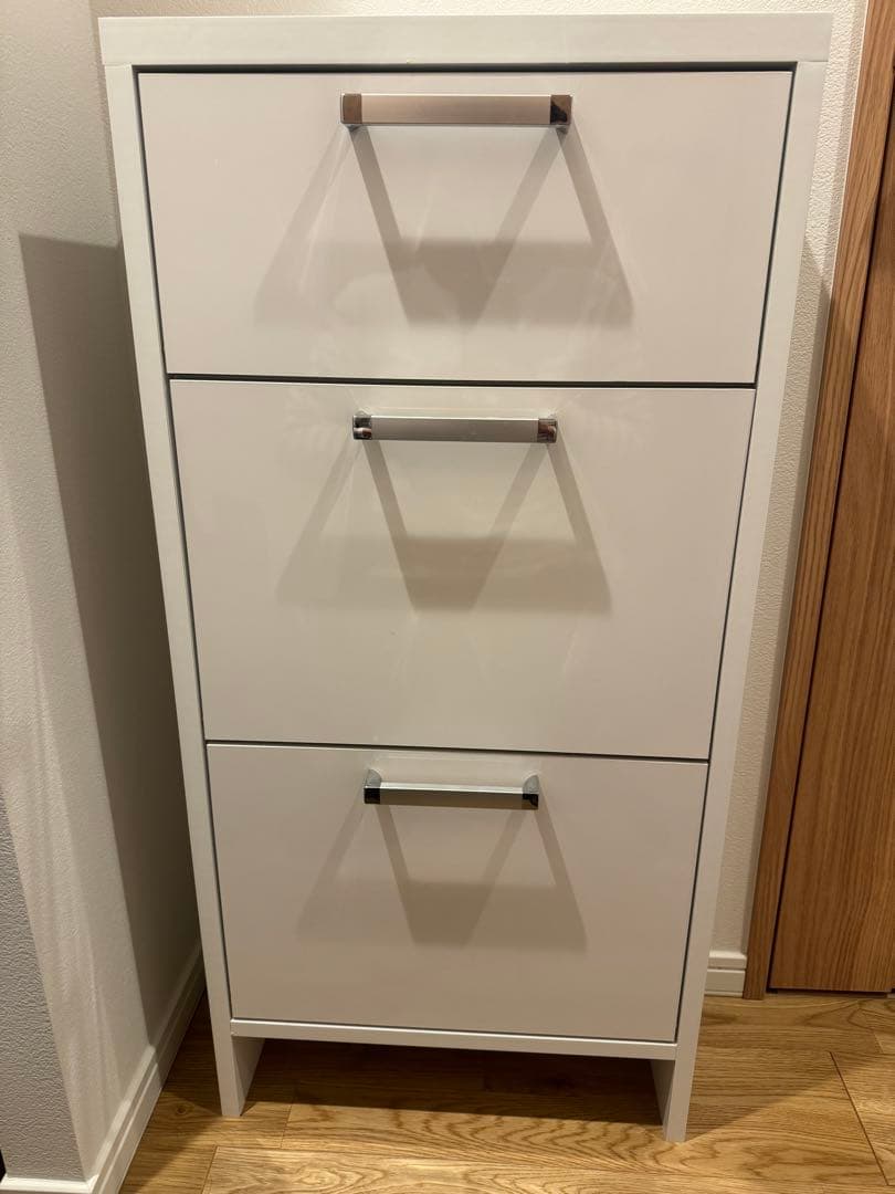 ディノス　薄型フラップ収納チェスト 幅44cm・奥行19cm