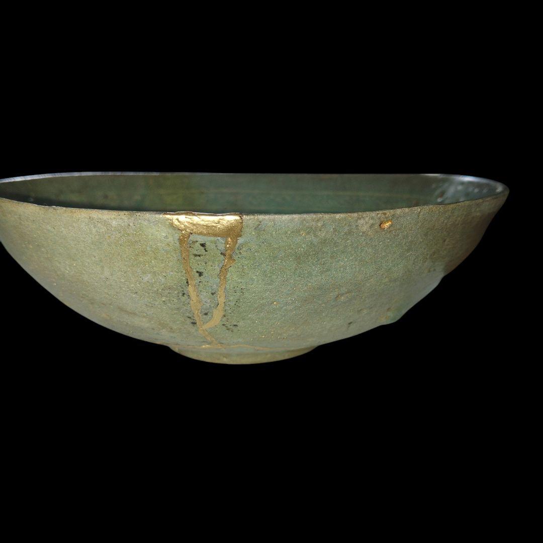 14世紀代　高麗青磁碗　金継ぎ　時代