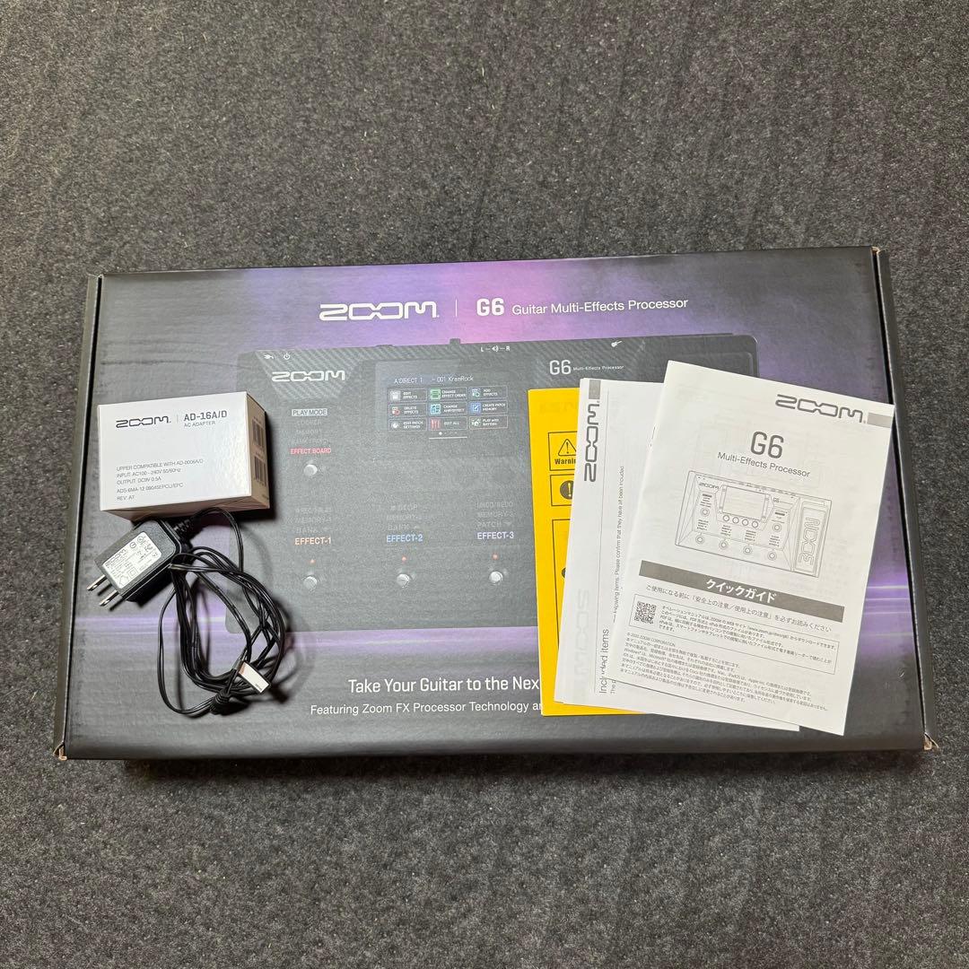 ZOOM G6 マルチエフェクター(アダプター付き)