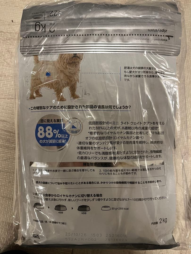 ロイヤルカナン ミニ ライト ウェイトケア 2kg×2 犬 減量 総合栄養食
