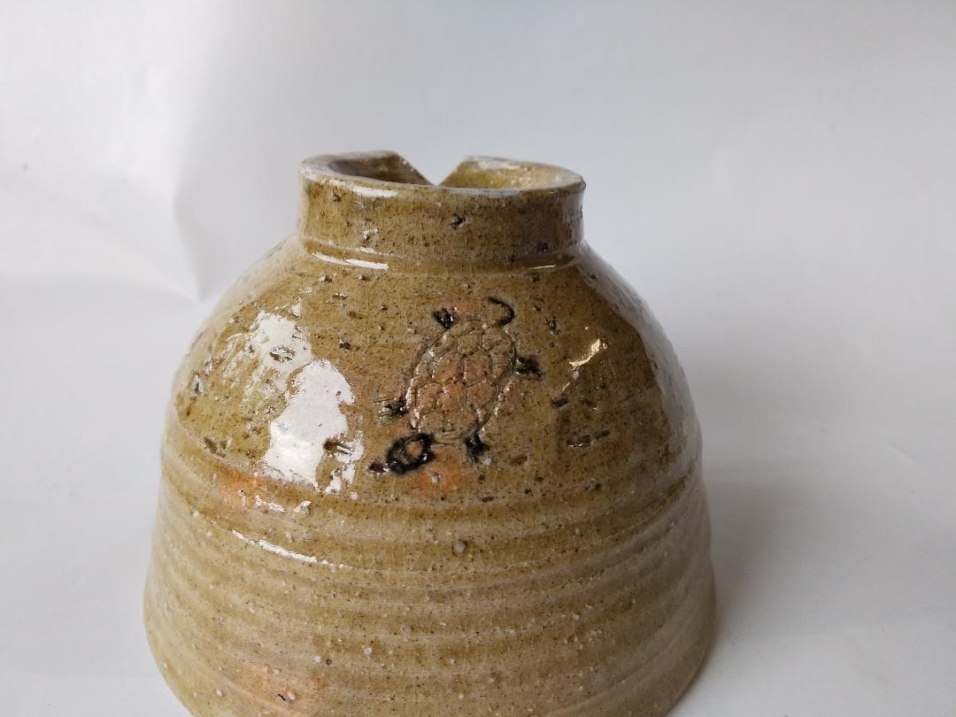 西尾香舟 作 『 立鶴 』 茶碗 茶道具 抹茶碗 共箱 新品 未使用 保管品