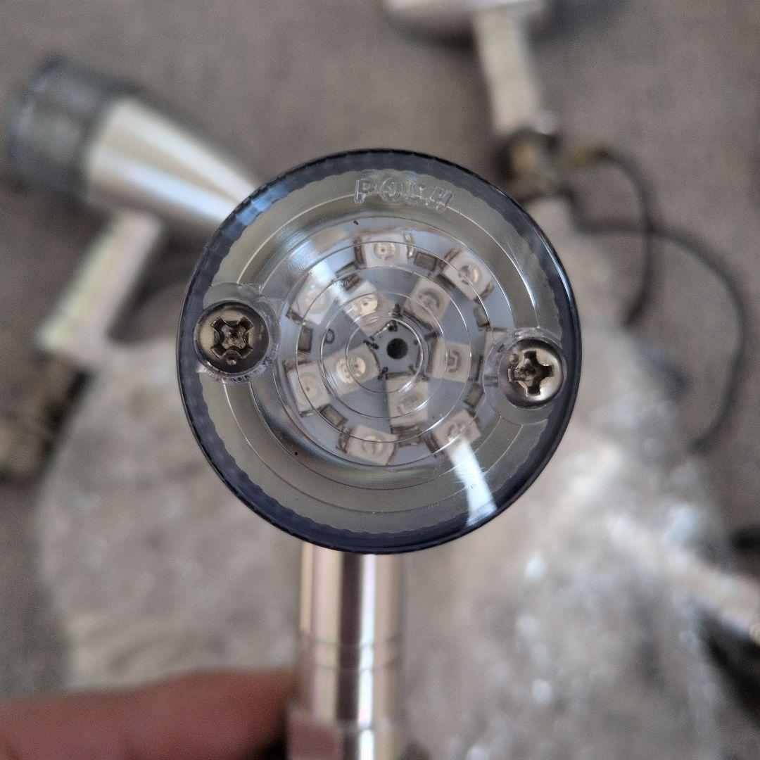 POSH アルミ削り出しウィンカー 4個セット　オレンジレンズ付き