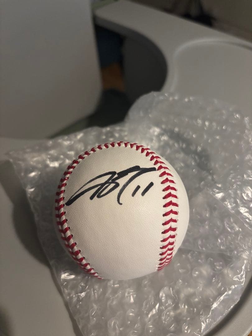 山下舜平大　NPB試合球　直筆サインボール