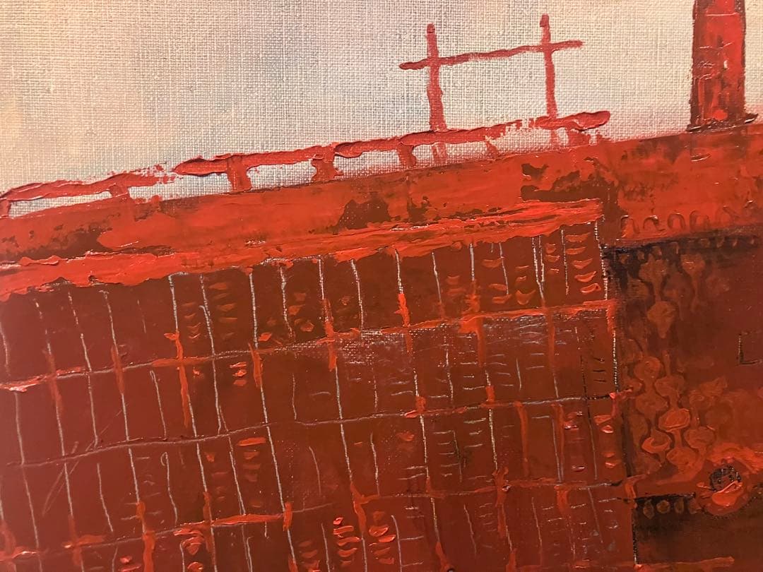 手の形をした油彩画