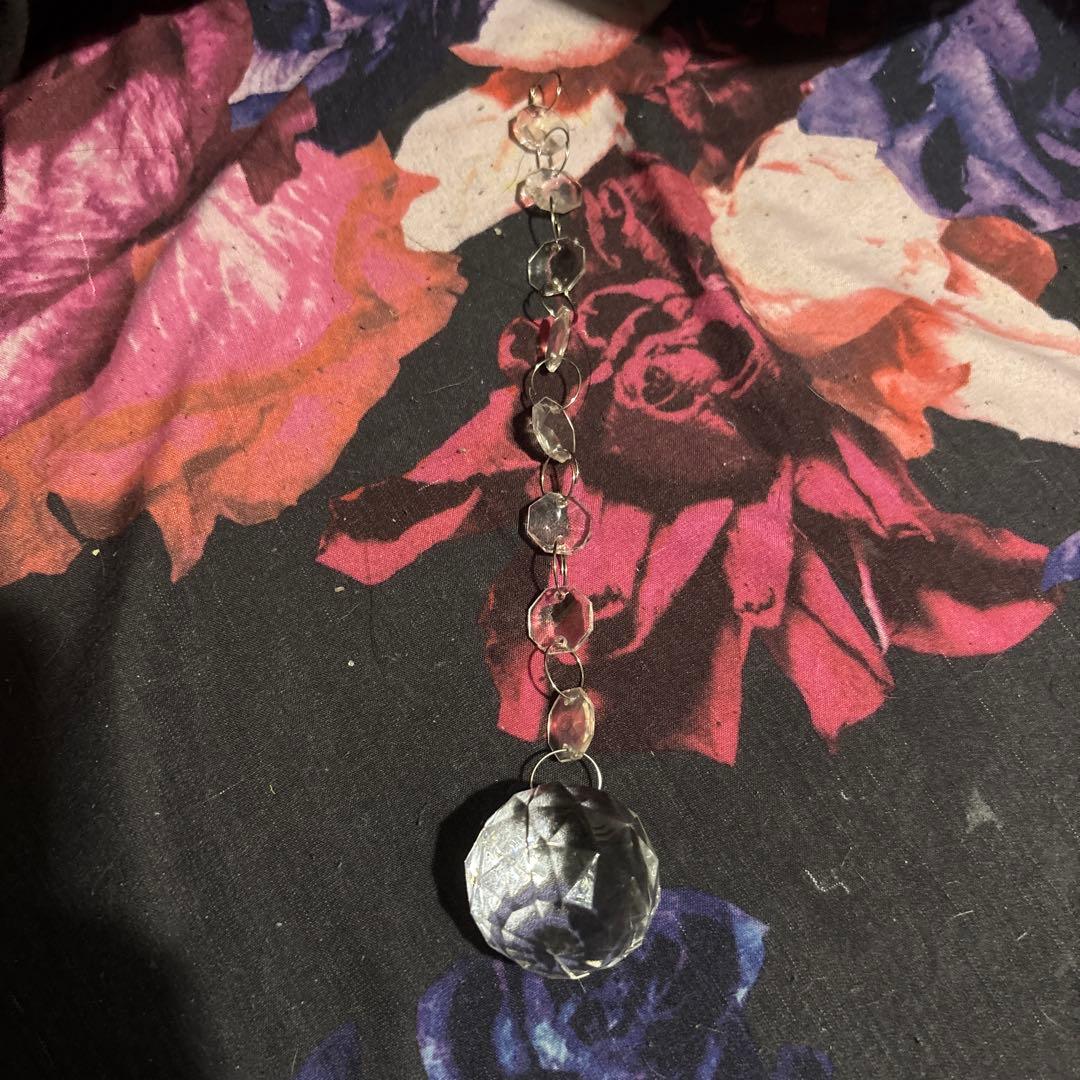 シャンデリア 透明ビーズ 12灯 取扱説明書、おまけ付き