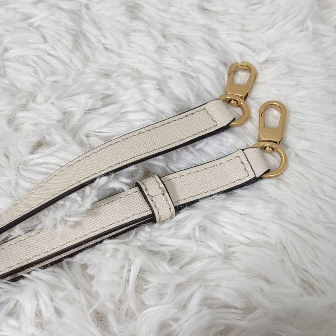 トリーバーチ アクセサリーポーチ エマーソン サフィアーノレザー　白