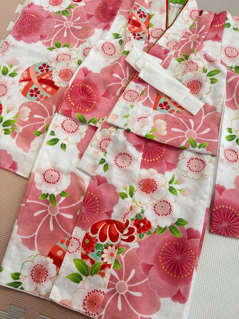 七五三　着物 3歳 被布 セット　花ひめ