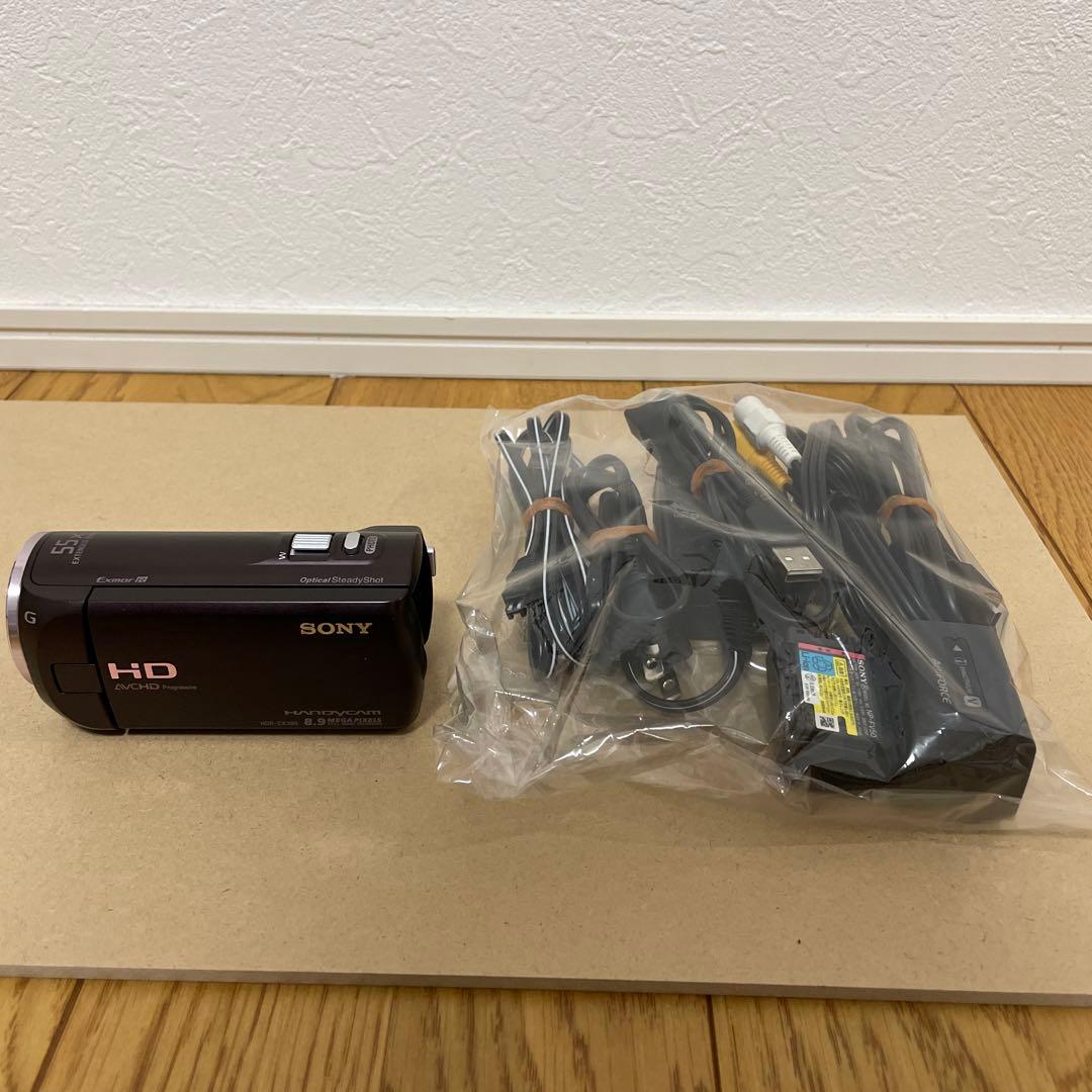 ソニー　SONY ハンディカム　HDR-CX390 ブラウン　バッテリー2個付き