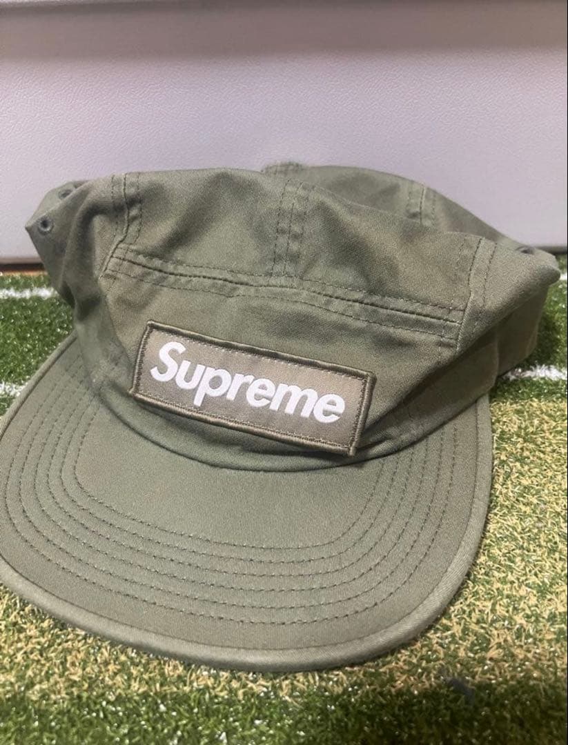 supreme camp cap オリーブ カーキ キャップ
