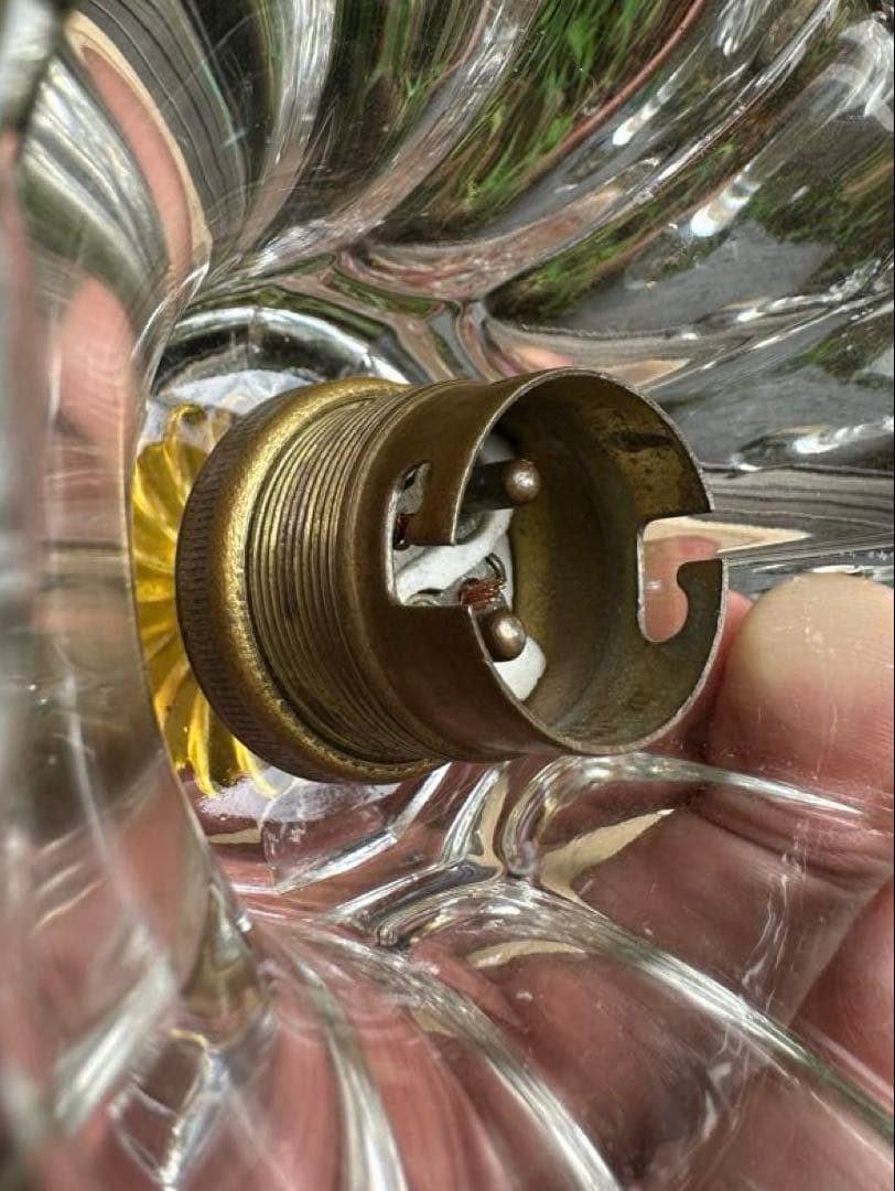 希少＊ 1920年代 フランス アンティーク 大きな可愛いお花のミニシャンデリア