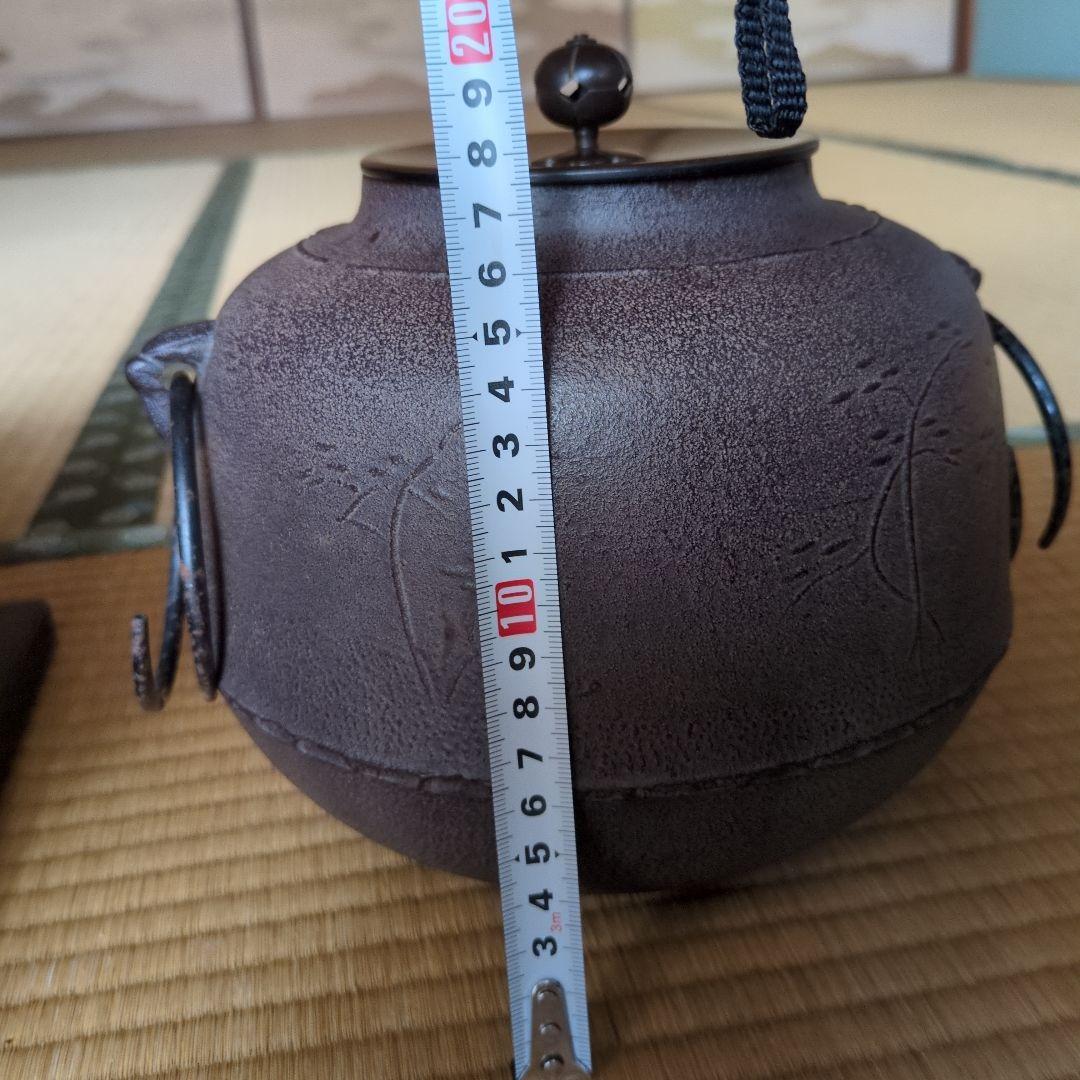 茶道具 面取風炉 野々田風炉型電熱器 五徳 茶釜 台座付