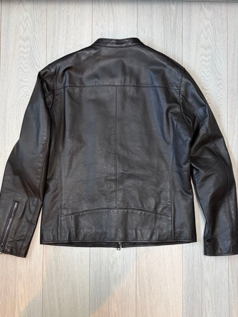 ブラックレーベルクレストブリッジ レザーライダース ジャケット