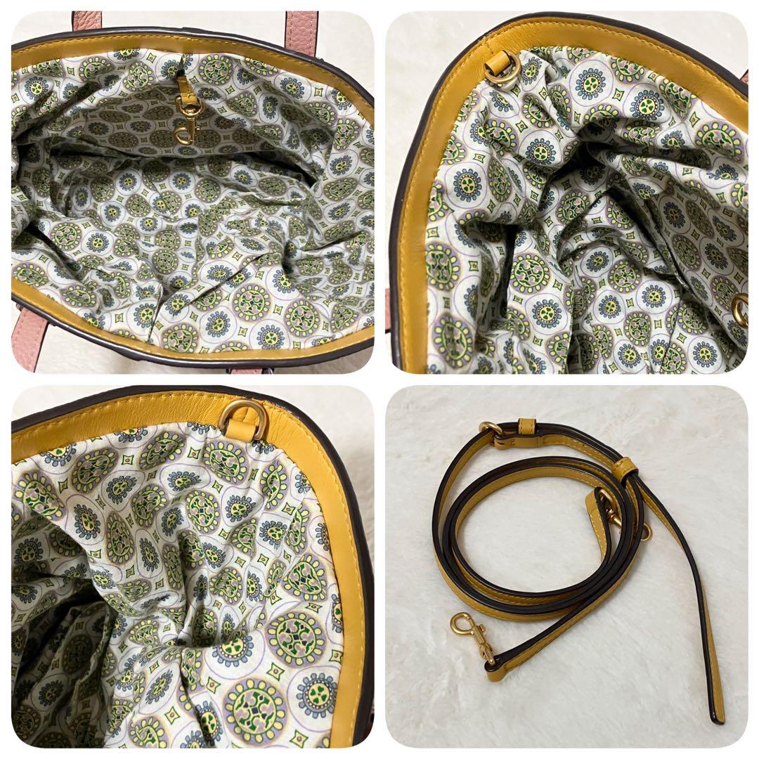 未使用級 TORY BURCH マックグロー 2way ショルダー バッグ 革