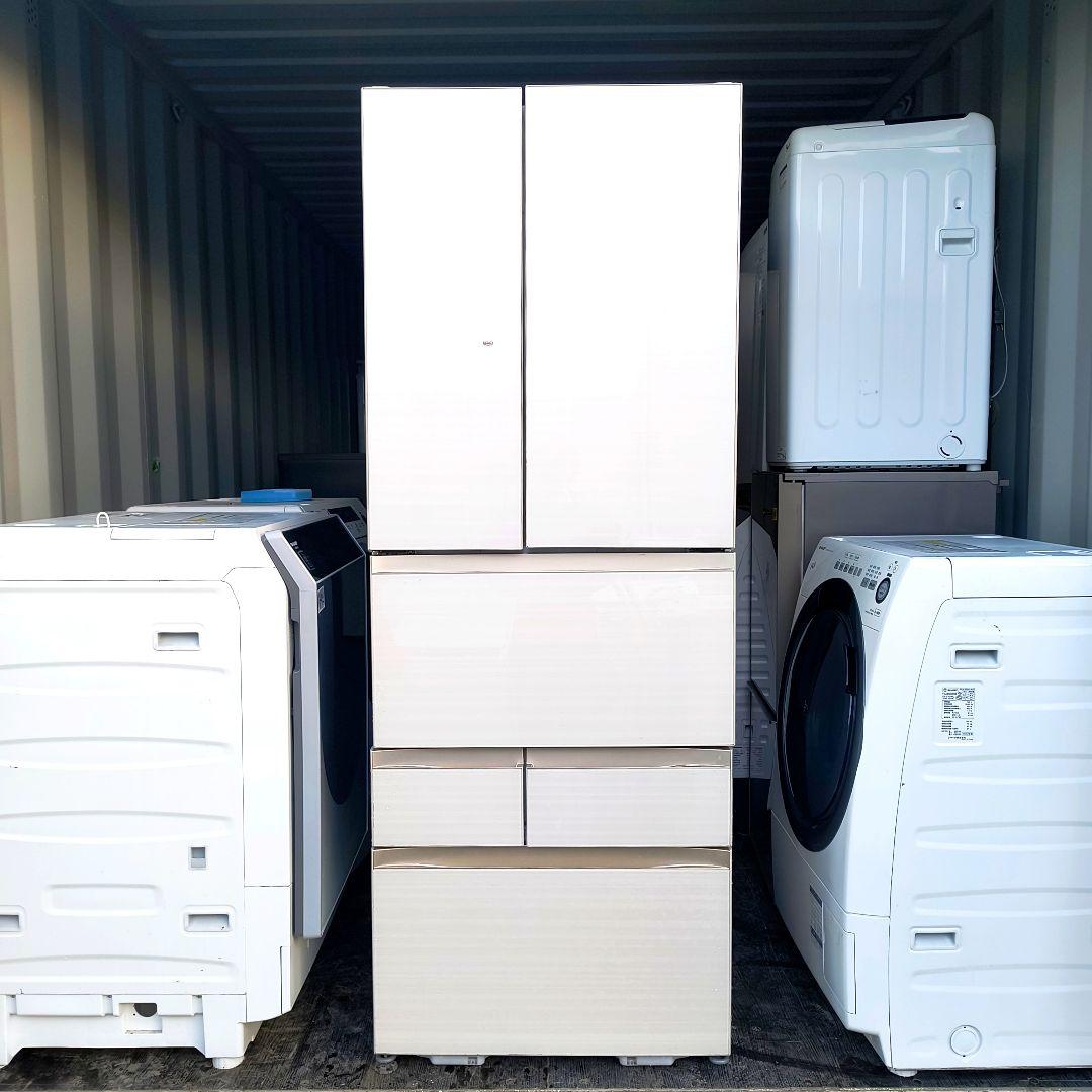 運搬取付無料！ラピスアイボリー　純正TOSHIBA6ドア冷蔵庫！完動品・超美品！