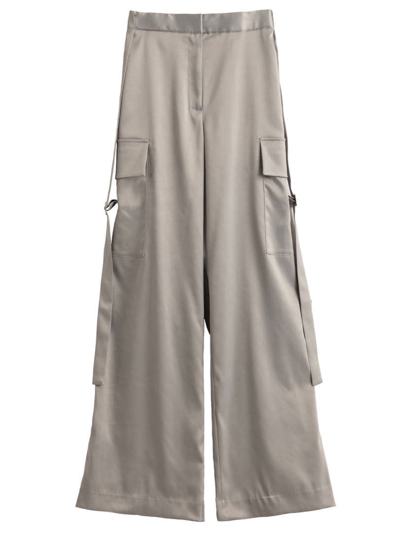 【新品】グラムリップス サイドベルト サテンワイドパンツ