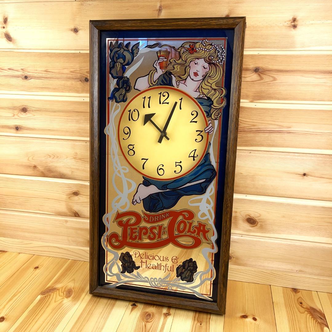 PEPSI ペプシ 壁掛け時計 パブミラー ビンテージ コカコーラ アンティーク