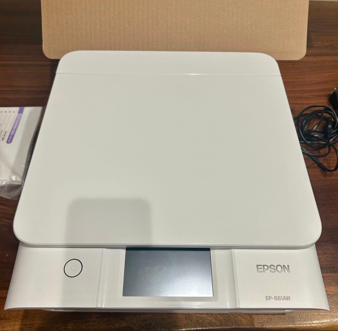 EPSON EP-881AW インクジェットプリンター ホワイト