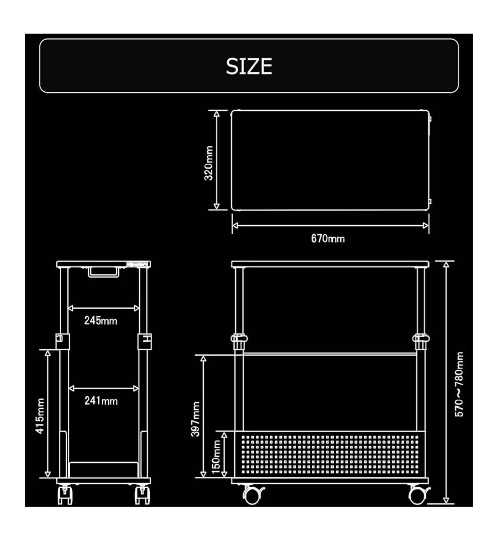 バウヒュッテ 昇降式 L字デスク スタンダード ホワイト BHD-670H-WH