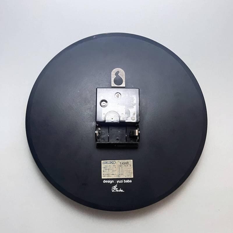 馬場雄二デザイン SEIKO ミラークロック タイポグラフィ