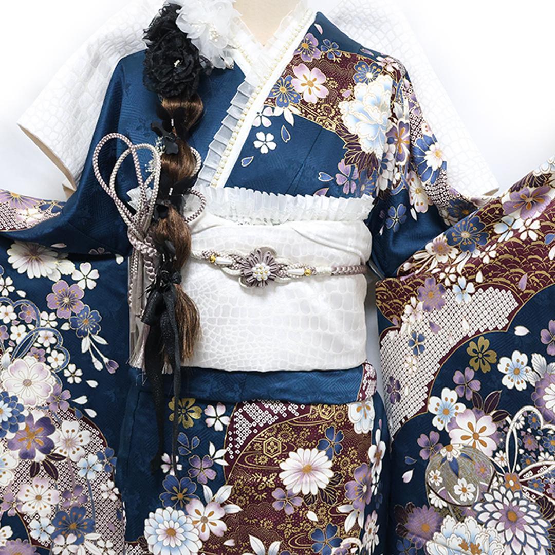 大きいサイズ◆ 2026年まだ間に合います◆振袖6点セット ◆フルセットRv43