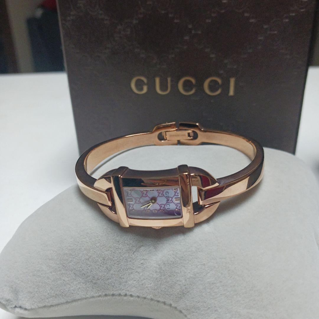 GUCCI 腕時計 型番6800L ゴールド レディース　箱付き