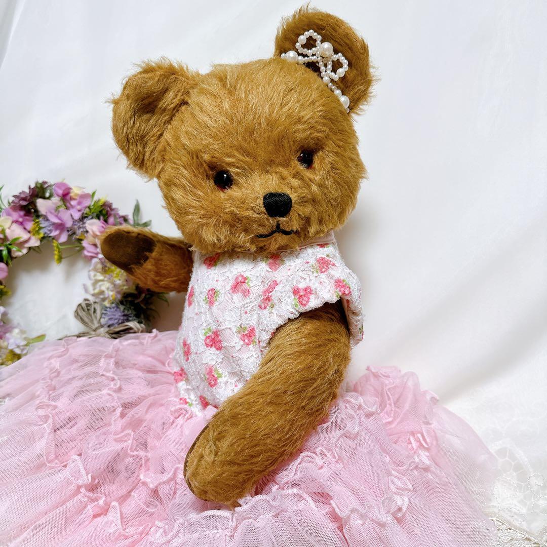 ❤️ペディグリー❤️ 大きめアンティークテディベア　ビンテージ　イギリス