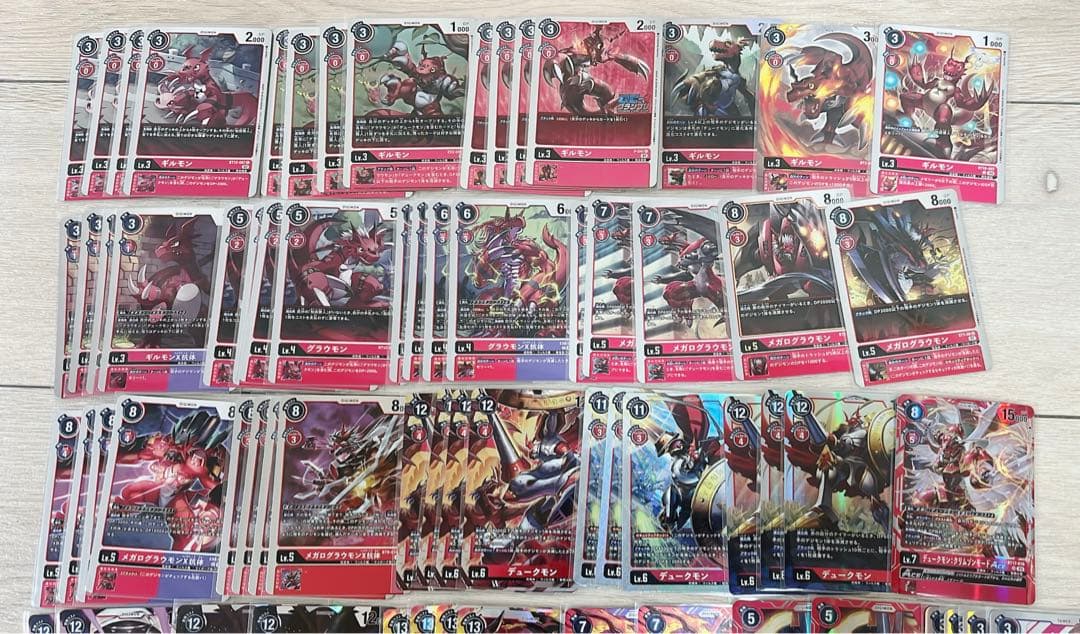 デジカ　ギルモン　デュークモン　メギドラモン　デッキ　デッキパーツ