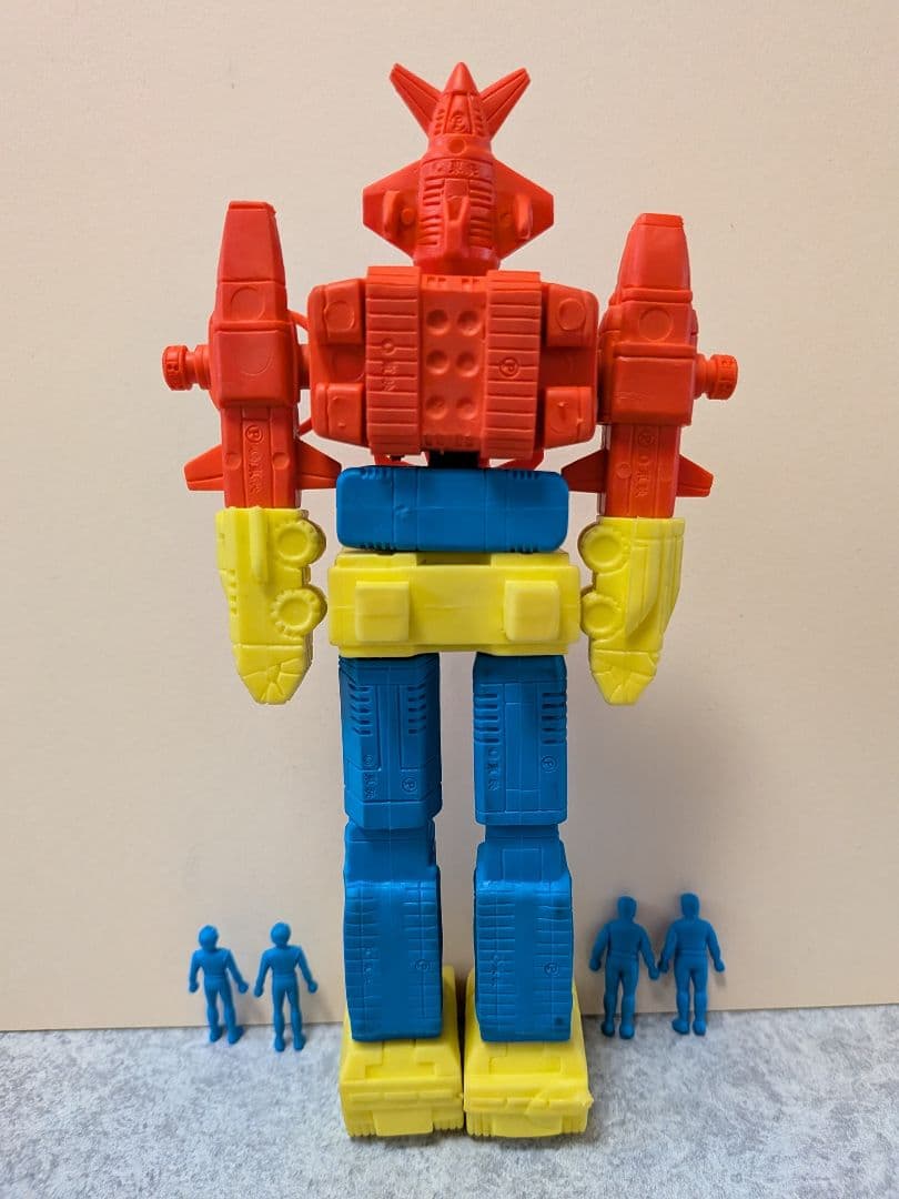 当時物　機甲艦隊ダイラガー　消しゴム　19パーツ+4体