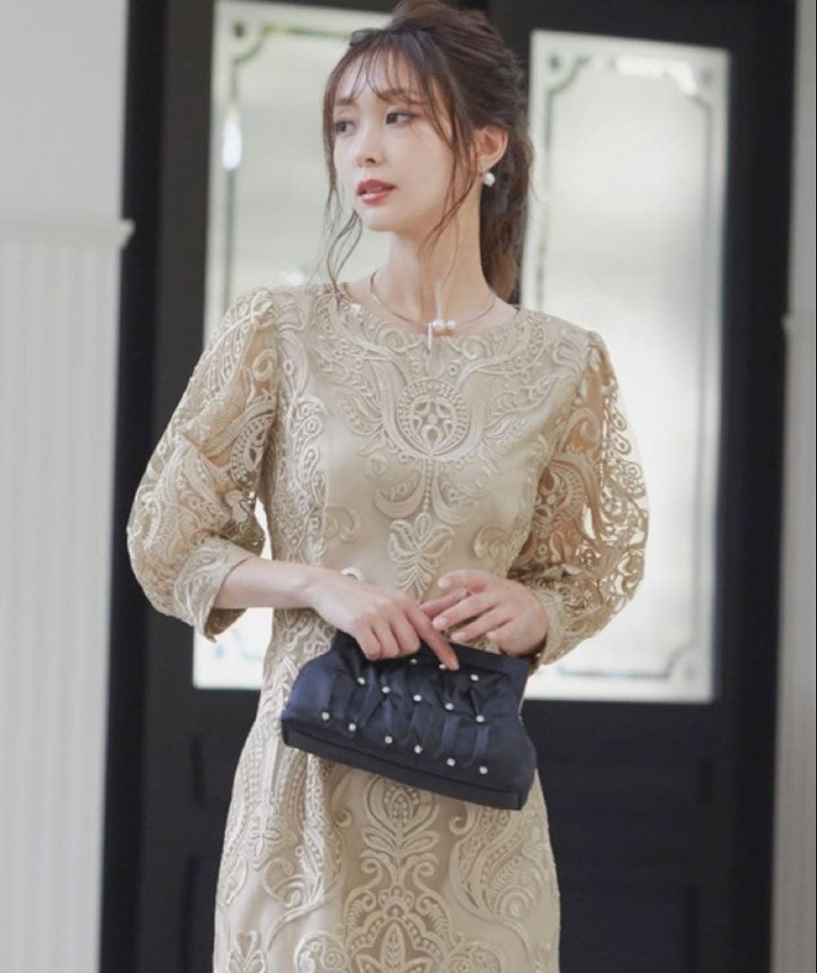 q【美品】ニアナ ハレモード ワンピース 結婚式 ドレス オケージョン