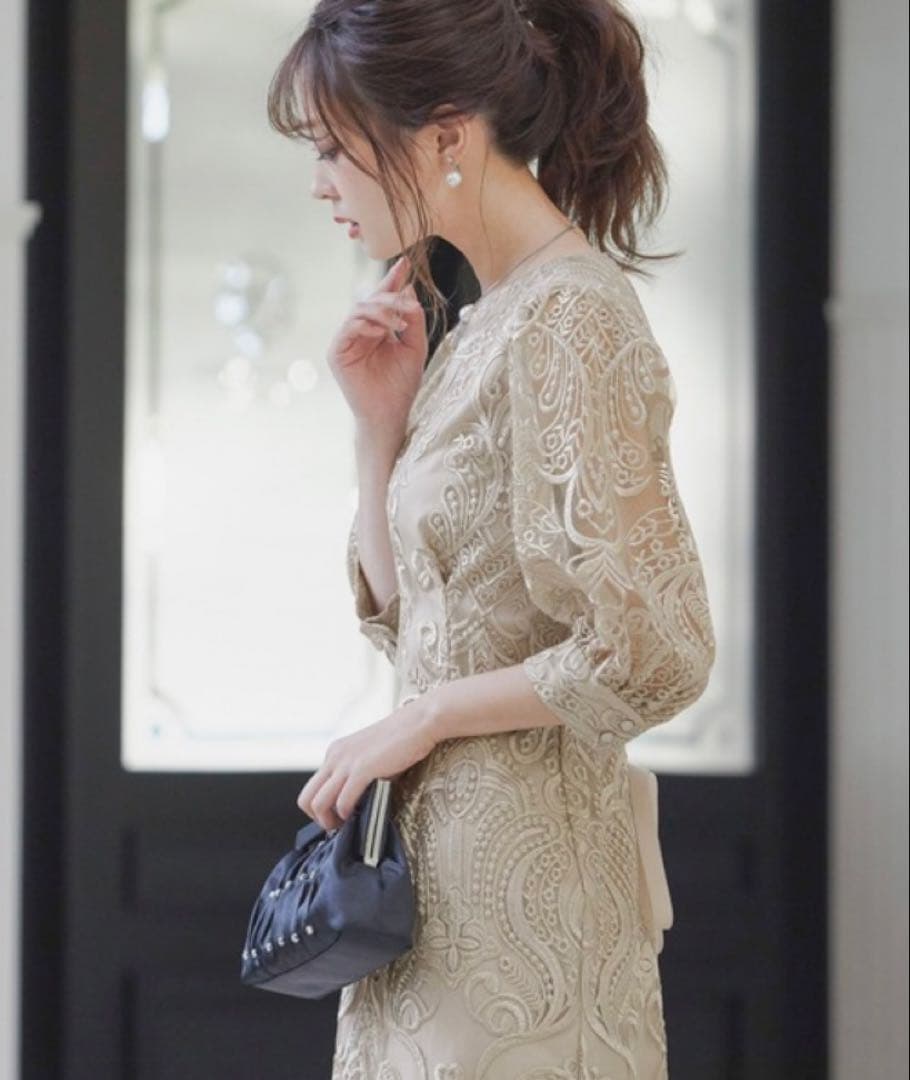 q【美品】ニアナ ハレモード ワンピース 結婚式 ドレス オケージョン