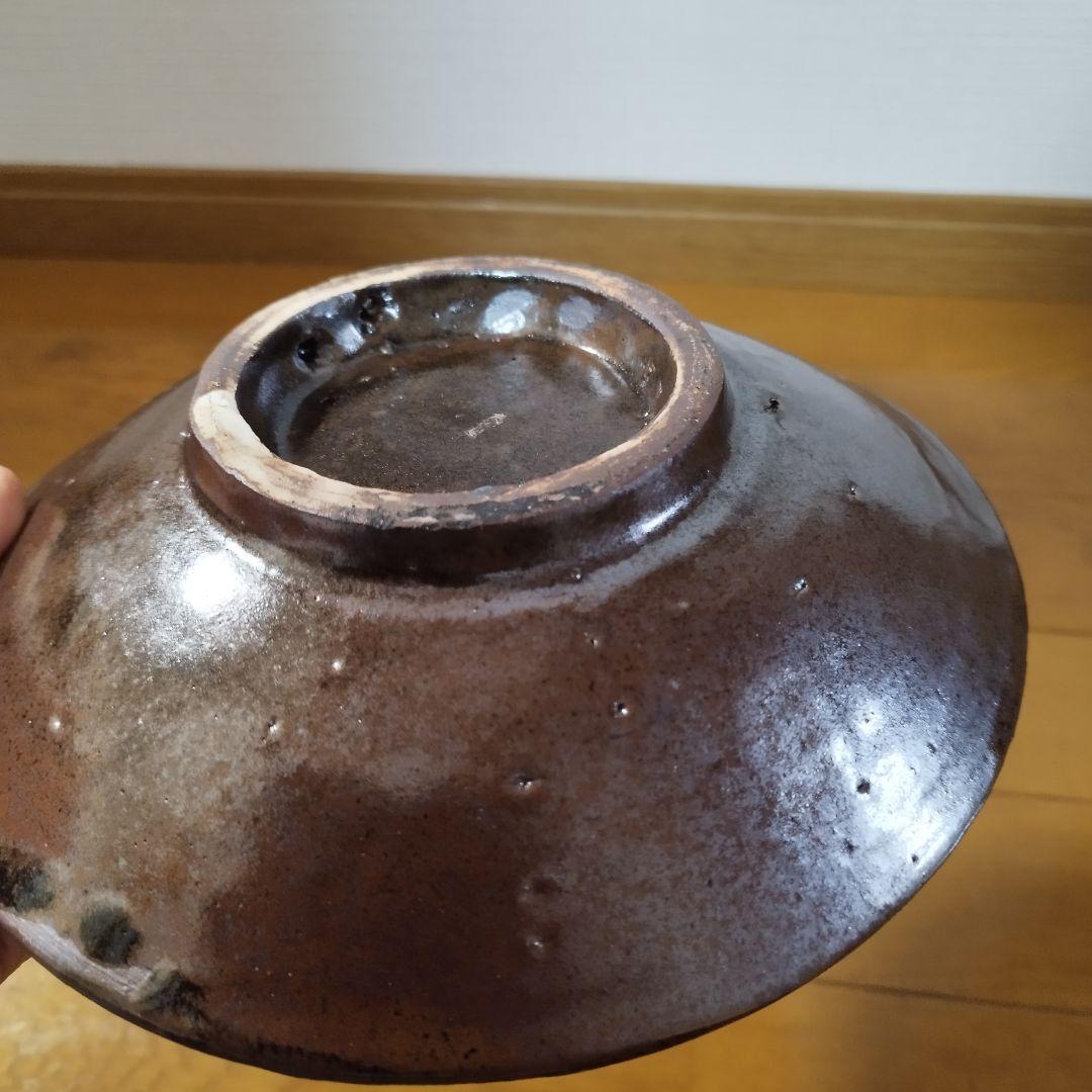 沖縄の人間国宝　伝・金城次郎　双魚文の大きめ飾り皿 　無銘の壺屋時代作品