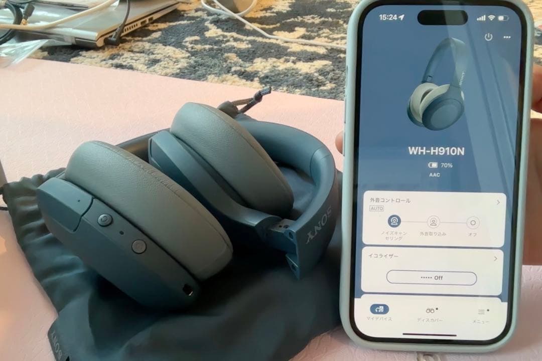 【専用】SONY ワイヤレスヘッドホン WH-H910N 動作確認済み