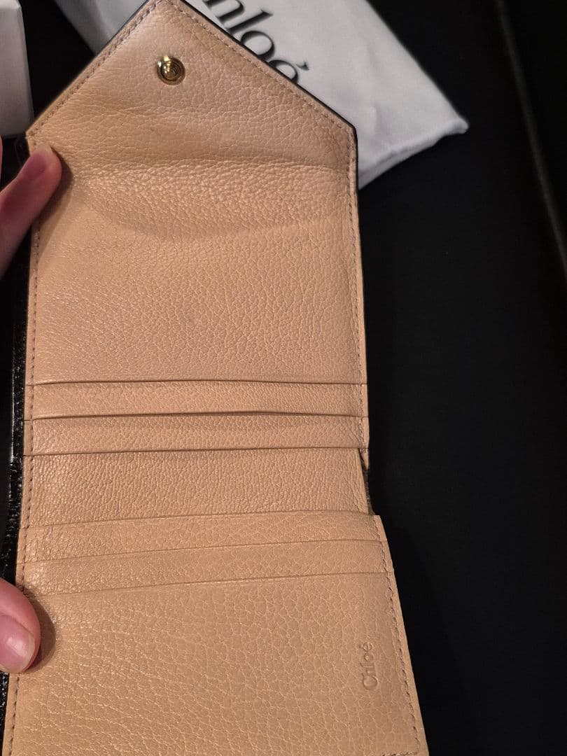 Chloé グレインレザー製Envelopeスモールトリフォールド 三つ折り財布