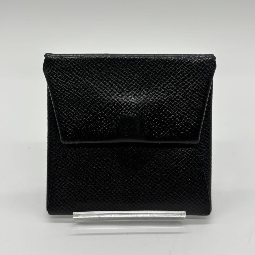 HERMES ケース バスティア レザー ヴォー エプソン ブラック