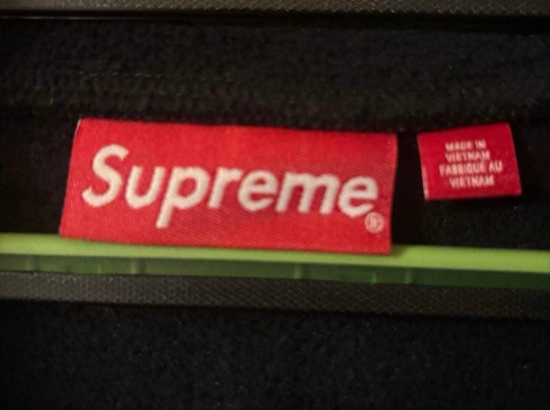 supreme 23fw フェイスマスクハーフジップフーディ XL ブラック
