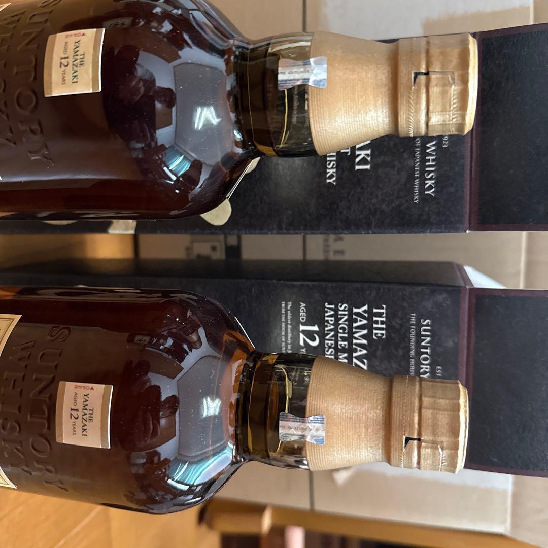 【新品未開封】山崎 12年 シングルモルトウイスキー 2本セット