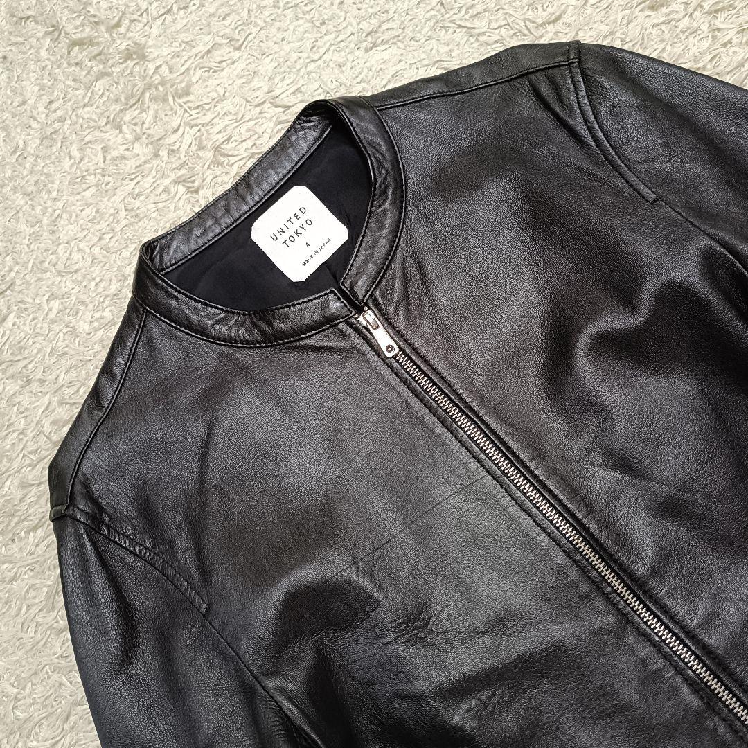 【XLサイズ】ユナイテッドトウキョウ レザージャケット ラムレザー 羊革 4号