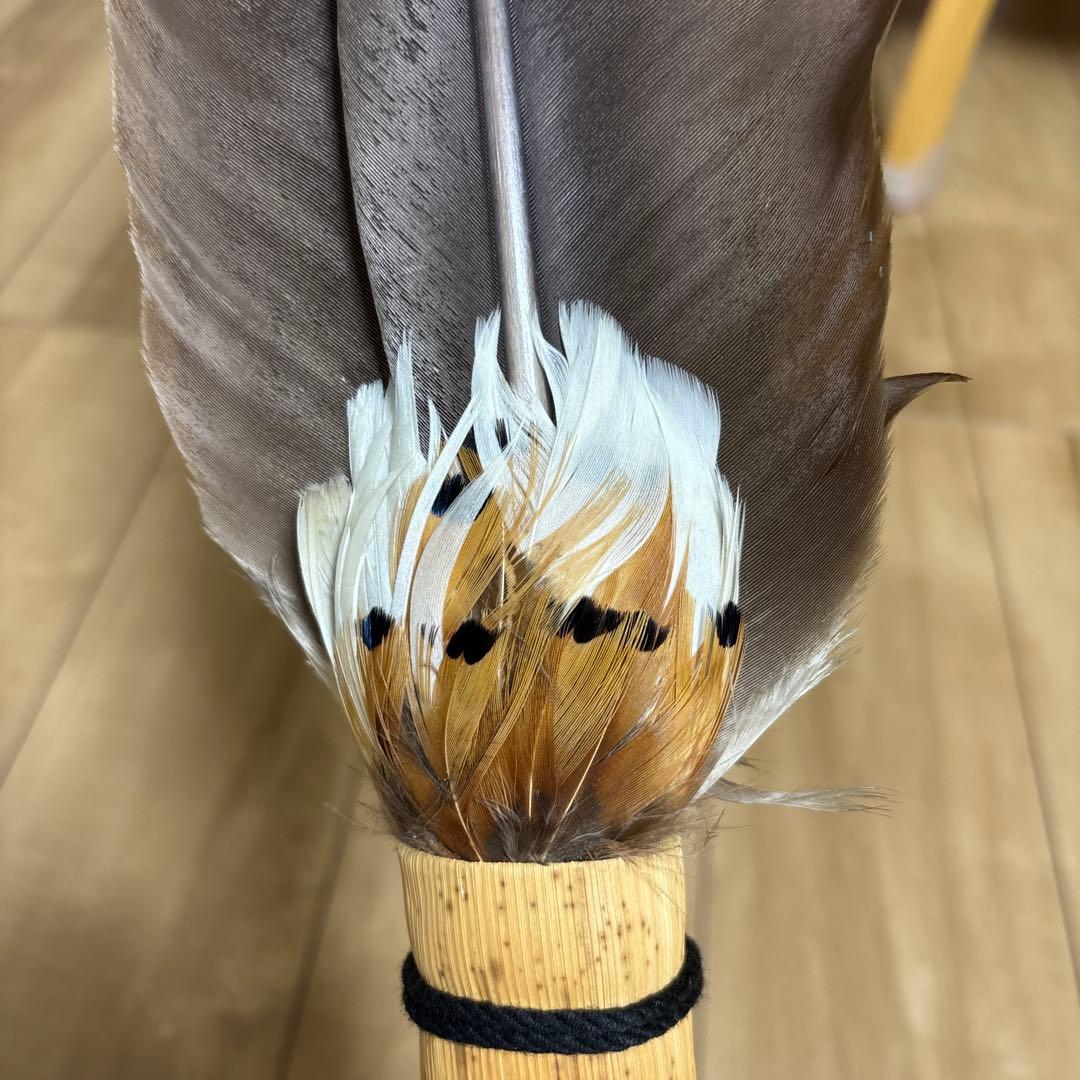 羽根御羽箒座箒（大) 茶道具茶道室58cm