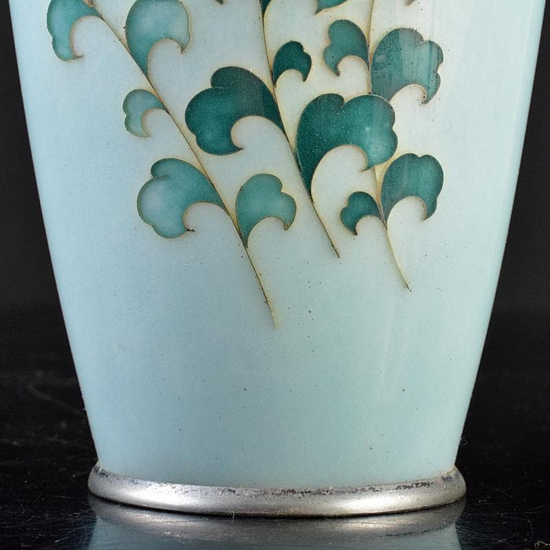 七宝焼　田村七宝工芸　花文瓶　M　R7526