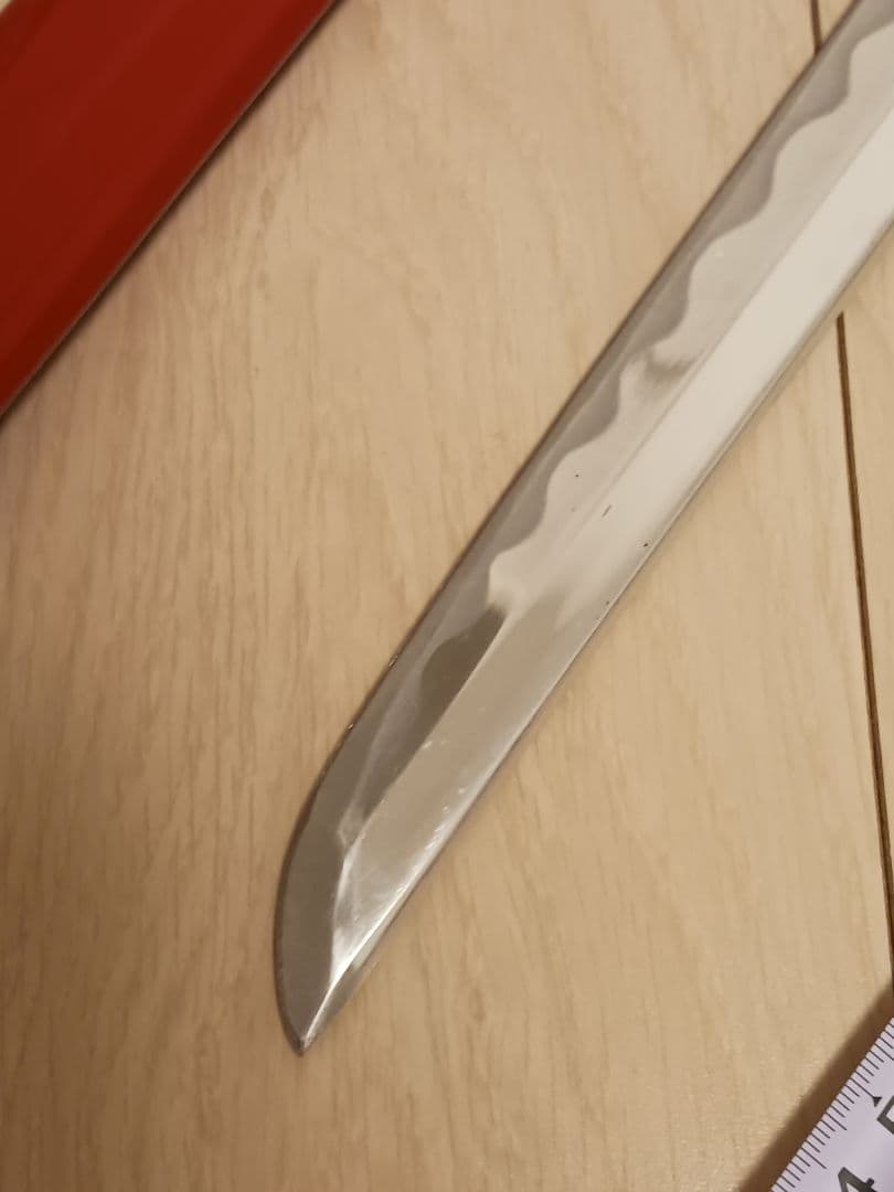 刀　かたな　剣　けん　美品　白鞘　赤色　脇差し　模造刀　模擬刀　舞踊　大衆演劇