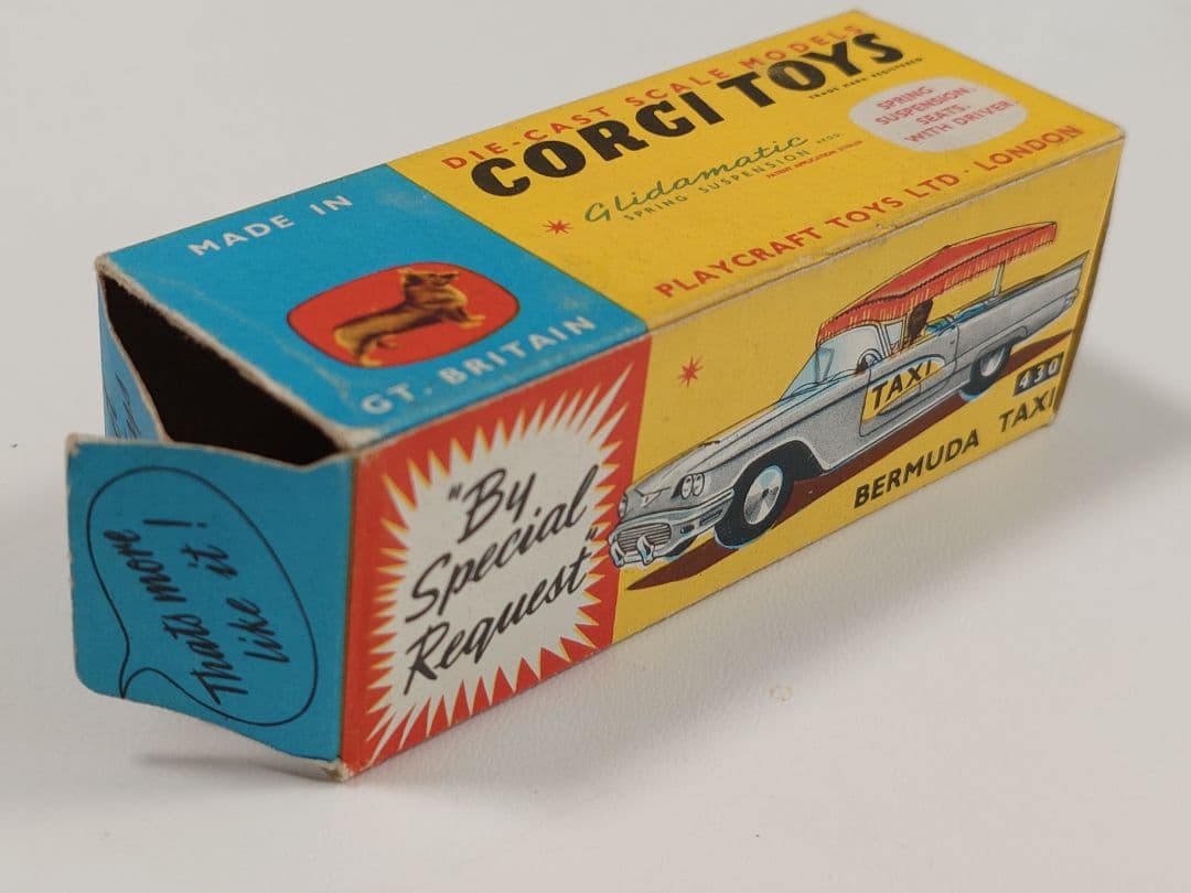 【SALE】 CORGI No.430 FORD BERMUDA TAXI