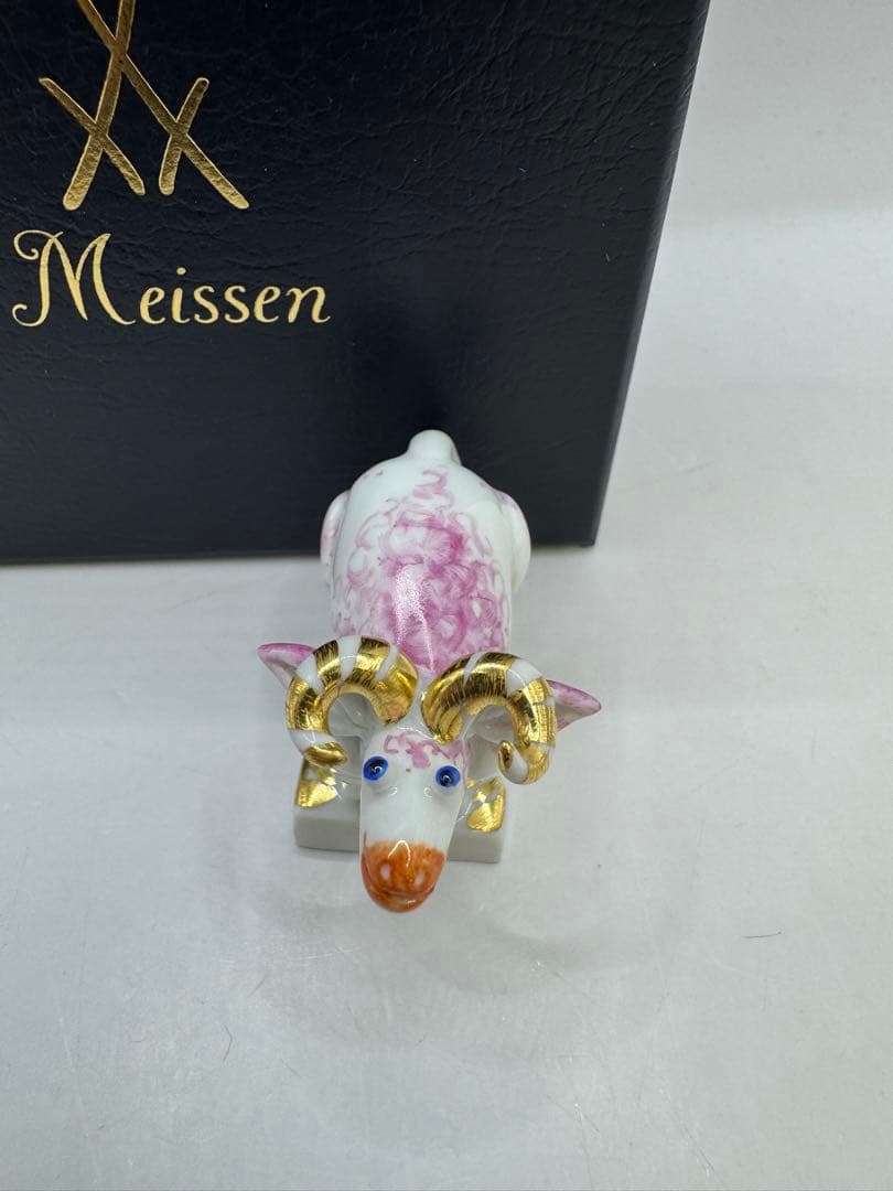極美品 Meissen マイセン 干支シリーズ 羊　ひつじ　フィギュリン