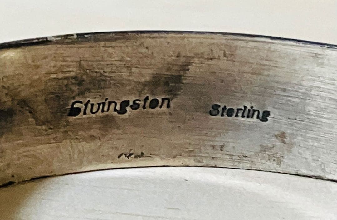 NVAJO ナバホ族　インディアンジュエリー　バングル　ターコイズ　スターリング