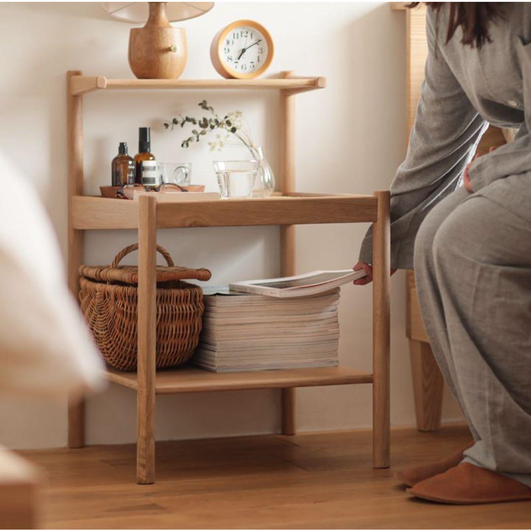 RE:CENO　リセノ　ナイトテーブル　ラタンミックス