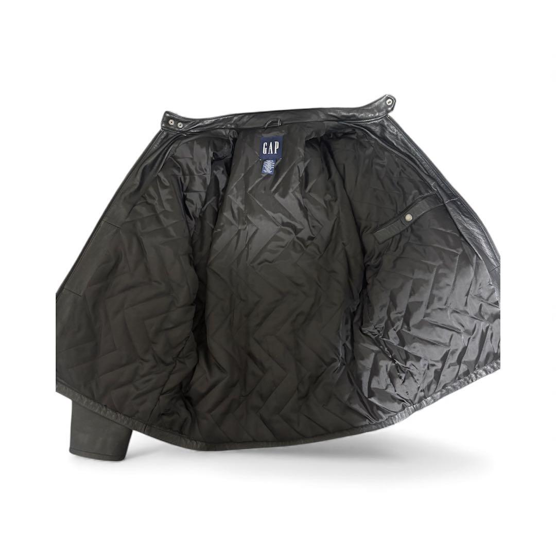 美品　希少サイズ　90s〜00s OLD GAP シングルライダースジャケット