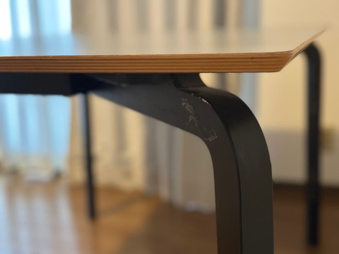 値下げ！北欧家具talo購入　ブルーグレーの天板が美しいダイニングテーブル