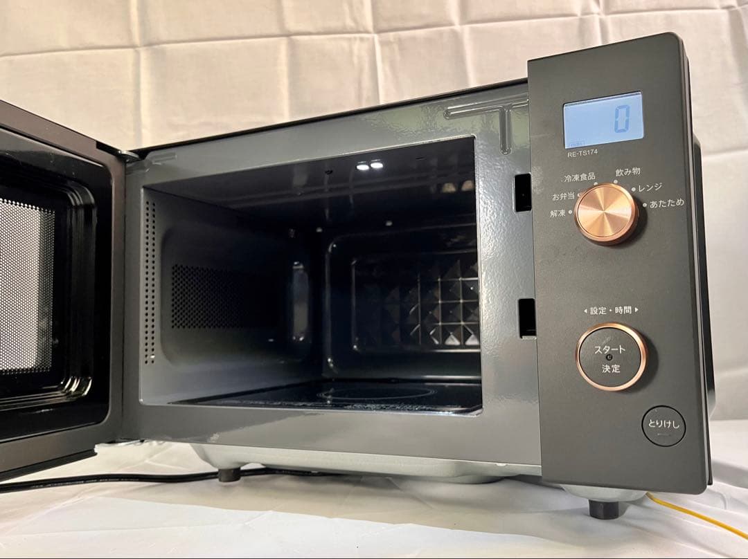 ②24年製　SHARP 単機能電子レンジ RE-TS174-B フラットタイプ
