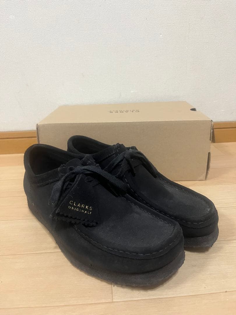 CLARKS WALLABEE ブラックモカシン